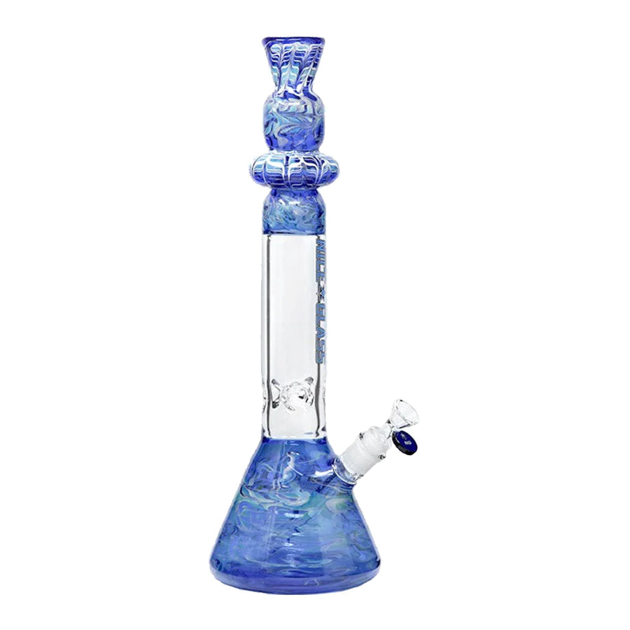 18 nice glass top glass beaker bong blue.jpg 18 nice glass top glass beaker bong blue.jpg