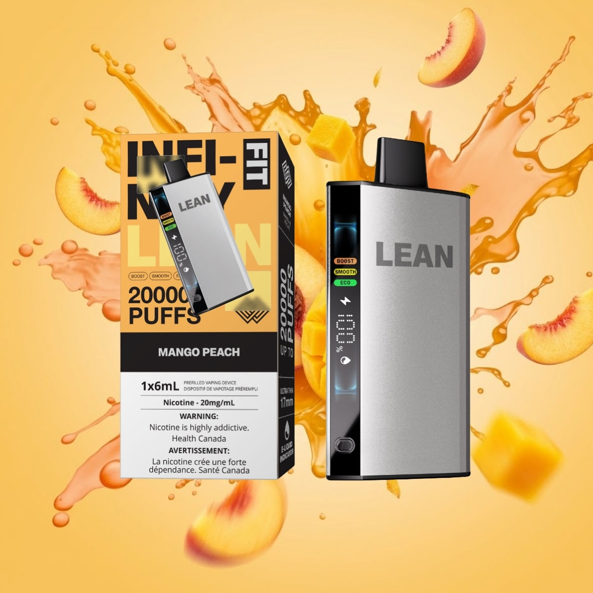 infinity lean fit 20k disposable vape mango peach flavor.jpg infinity lean fit 20k disposable vape mango peach flavor.jpg