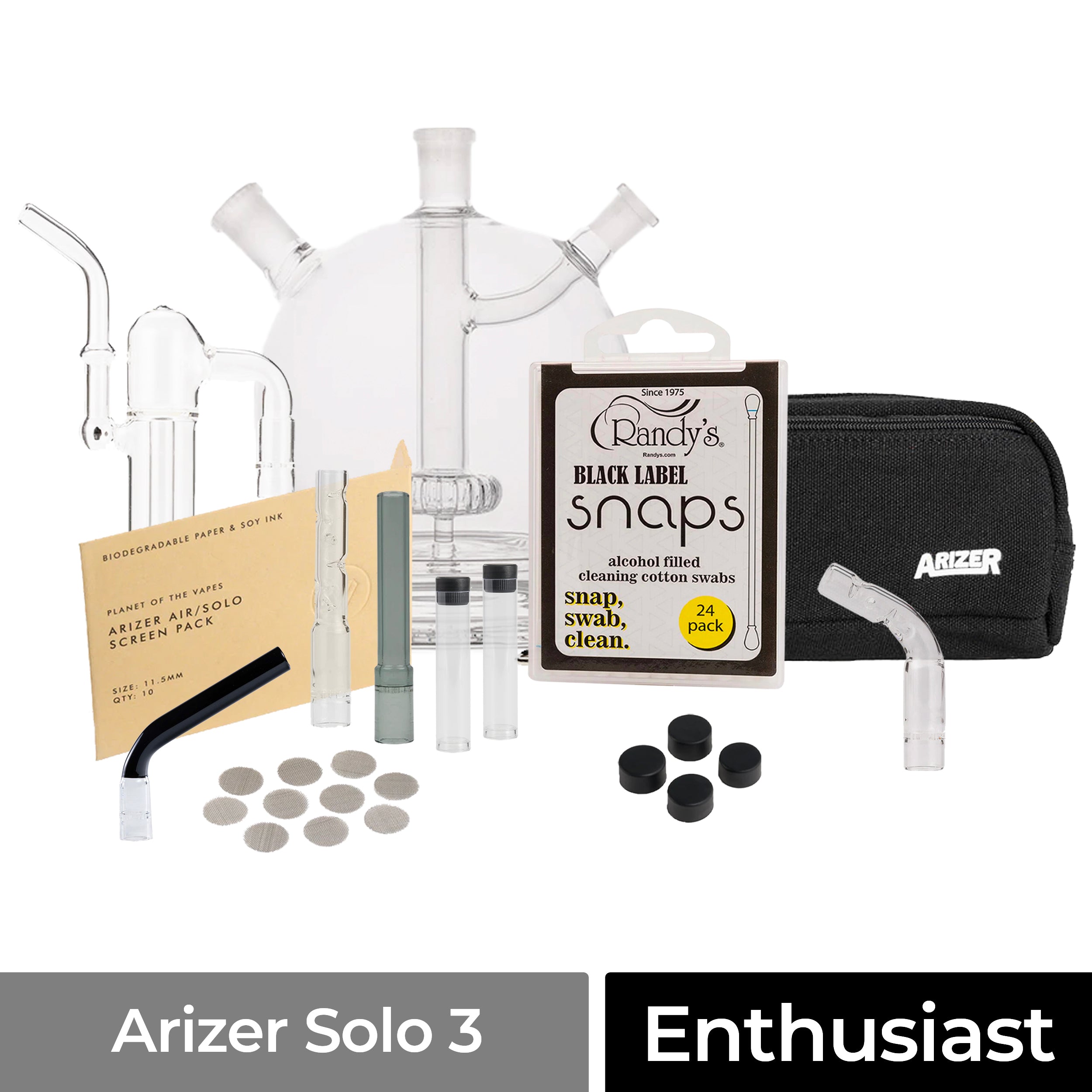 solo 3 accessories enthusiast kit with curved black mouthpiece.jpg solo 3 accessories enthusiast kit with curved black mouthpiece.jpg