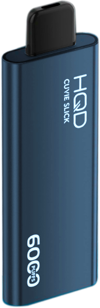 hqd cuvie slick disposable vape blue raspberry left side curve flavour 7000 puffs.png