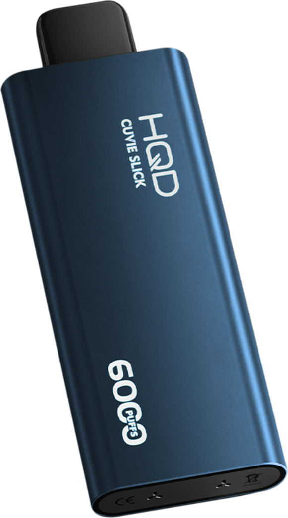 hqd cuvie slick disposable vape blue raspberry left side 6000 puffs.png