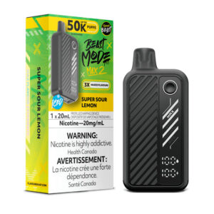 super sour lemon flavour beast beast mode max 2 50k disposable vape.jpg
